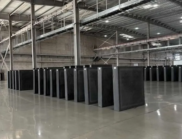 AYD plant with large-format insulation components staged for delivery