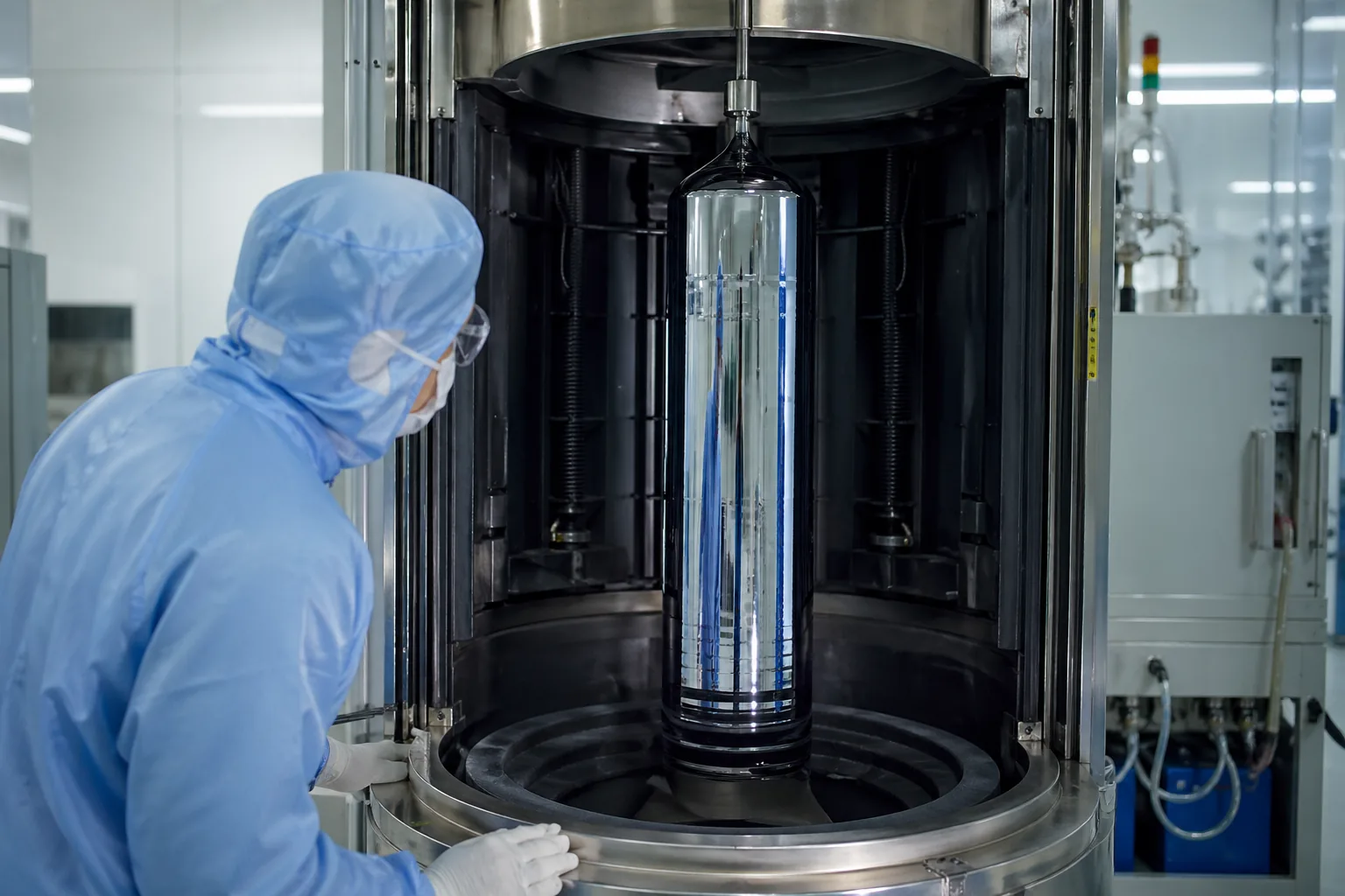 Semiconductor manufacturing crystal growth hot zone